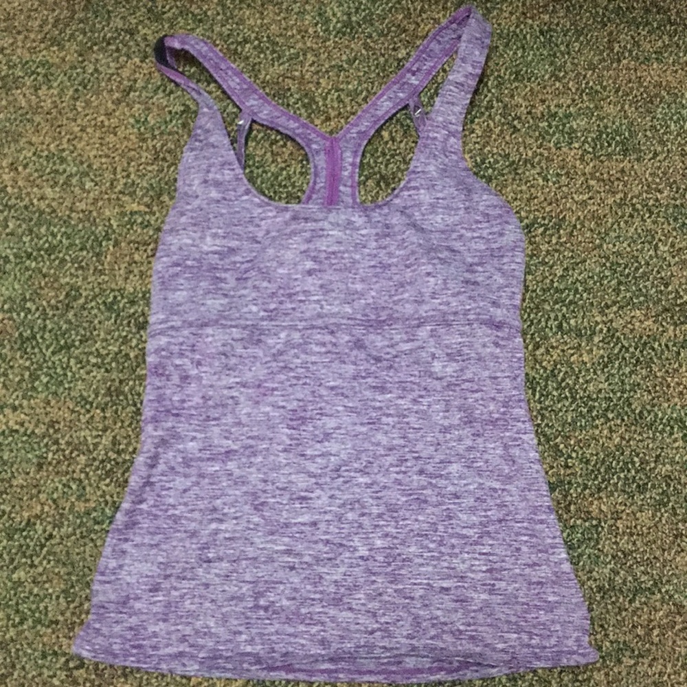 Xsmall Purple athletic top with strapped back